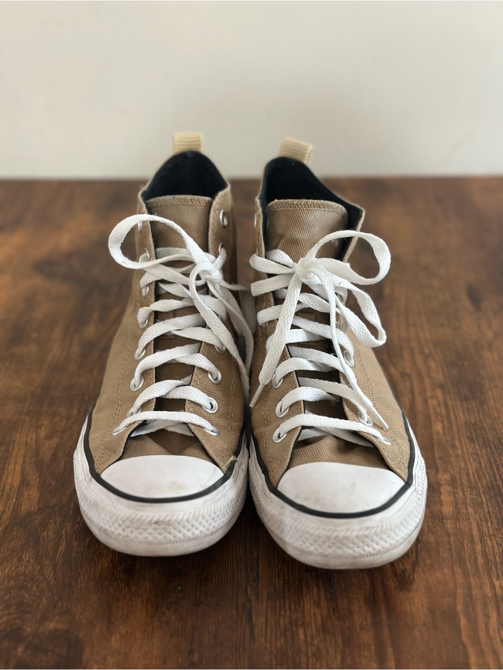 Converse Tan High-Top Canvas Sneakers